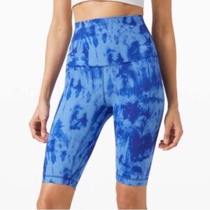 Lululemon Align Super High Rise 10” Short in Game Day Blue Multi Size 4